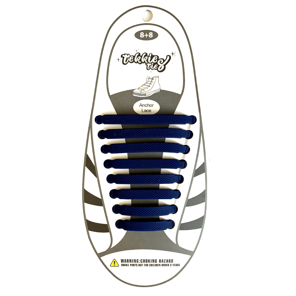 Tekkie Ties Adult Sneaker Laces Navy