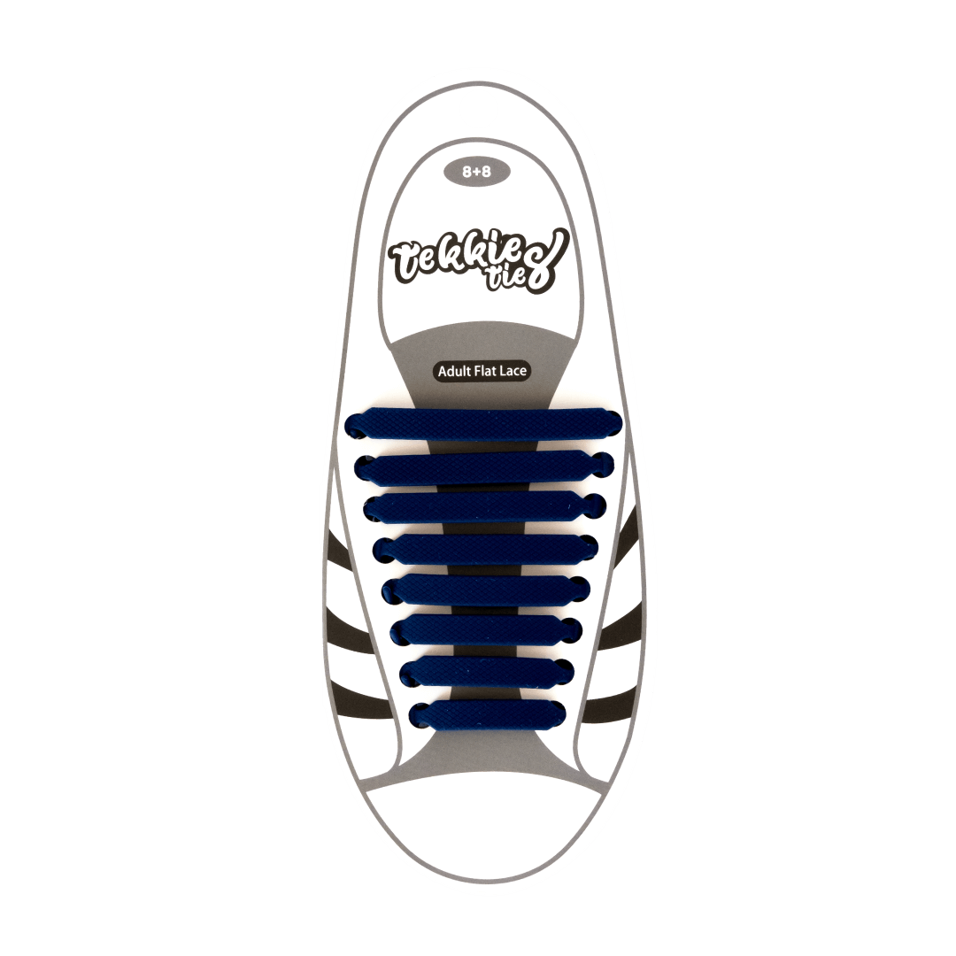 Tekkie Ties Adult Sneaker Laces Navy pack