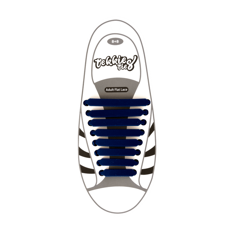 Tekkie Ties Adult Sneaker Laces Navy pack
