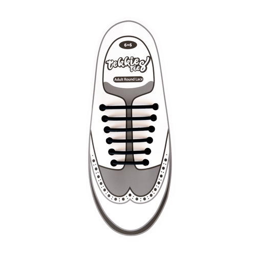 Tekkie Ties Adult Formal Laces Black pack