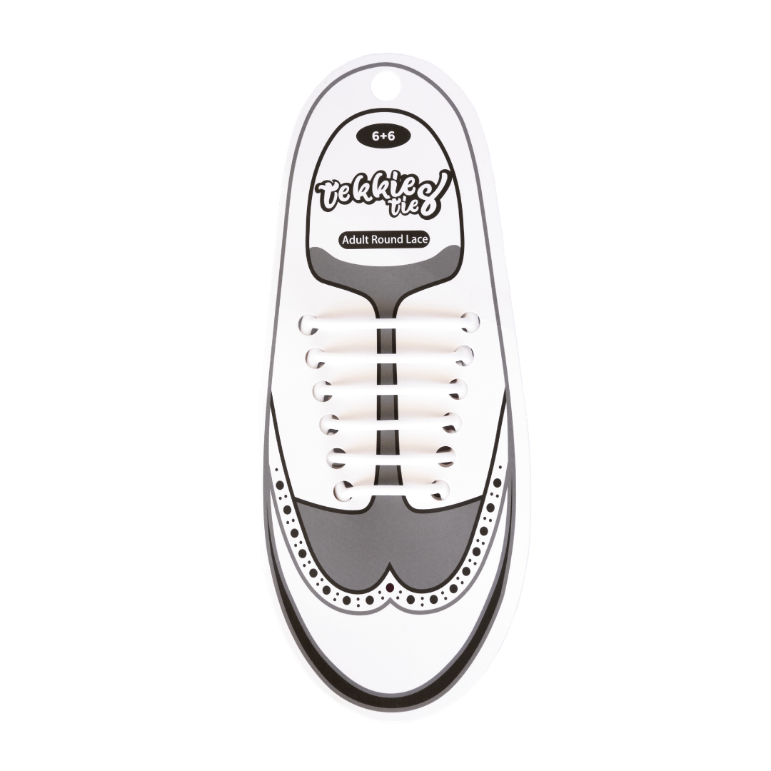 Tekkie Ties Adult Formal Laces White pack