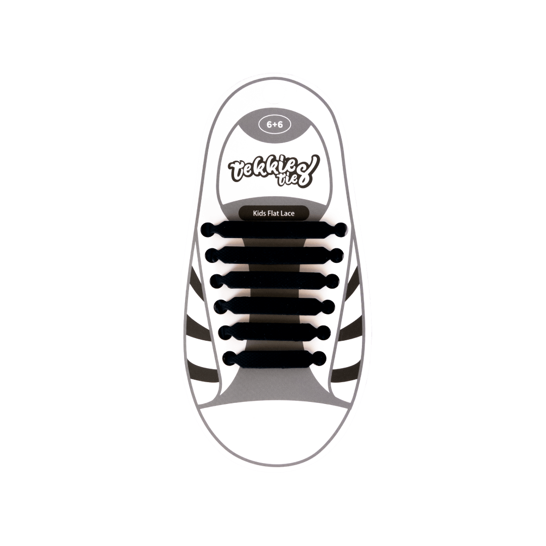 Tekkie Ties Kids Laces Black pack