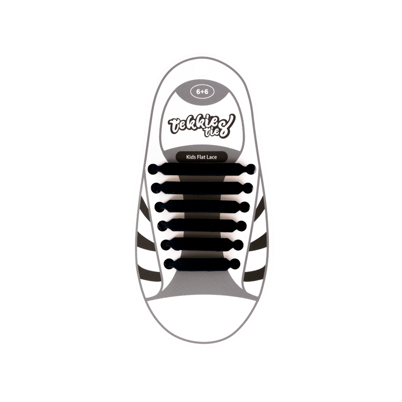 Tekkie Ties Kids Laces Black pack