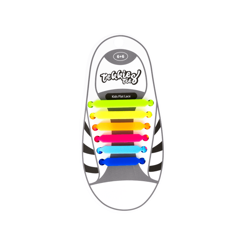 Tekkie Ties Kids Laces Multicolour pack