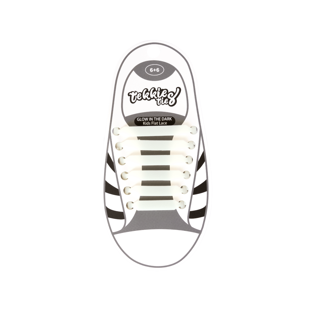 Tekkie Ties Kids Laces Glow in the Dark pack