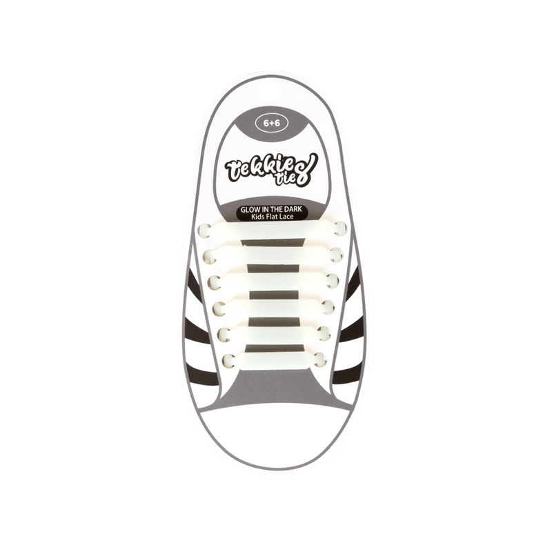 Tekkie Ties Kids Laces Glow in the Dark pack