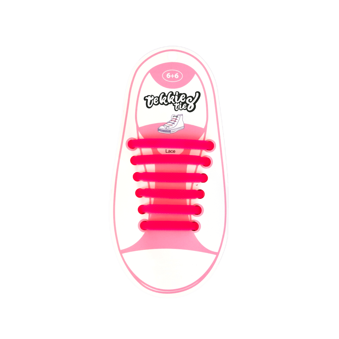 Tekkie Ties Kids Laces Pink pack