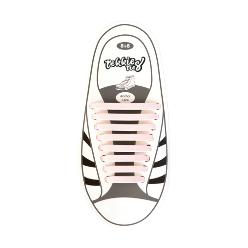 Tekkie Ties Adult Sneaker Laces Blush Pink pack